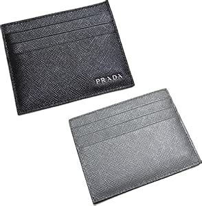 sindarov lux mercurio en prada|Prada Lux Saffiano Bicolor Card Case, Nero/Mercurio .